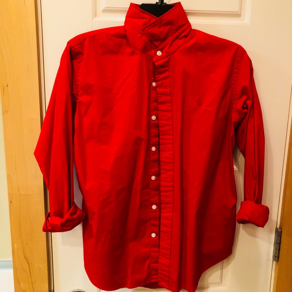 Red Ralph Lauren Polo Button Down Women’s